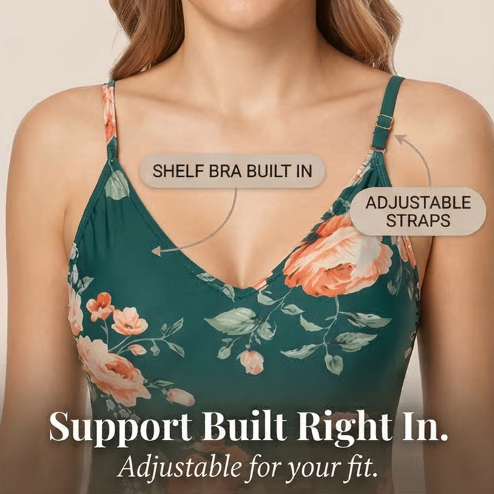 Shorella™ – Skirted Swimsuit for Effortless Coverage