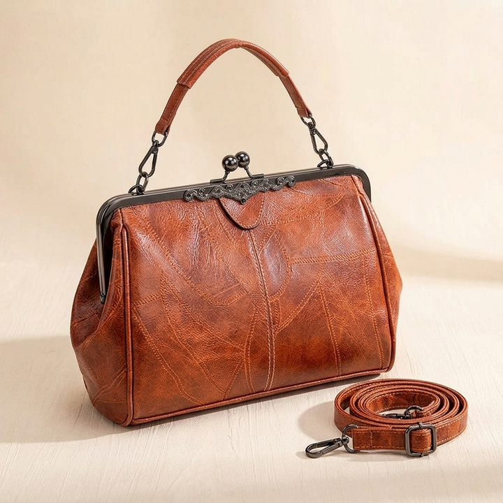 Bellora™ – Vintage Kiss Lock Handbag