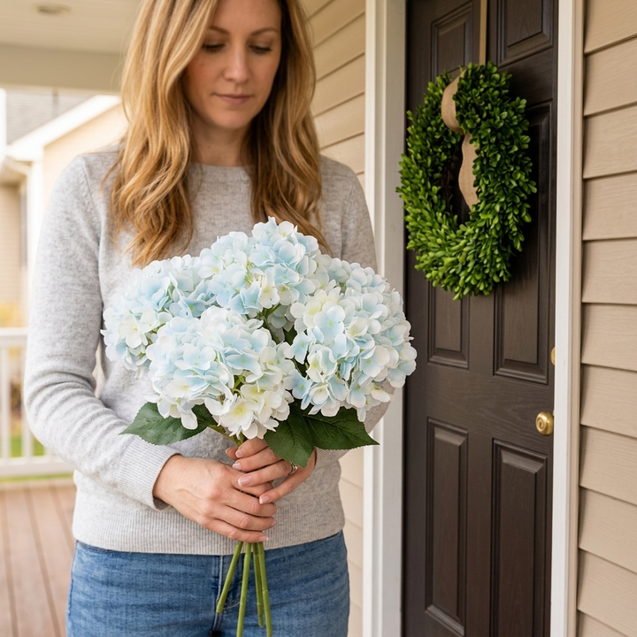 Bloomvera™ Realistic Silk Hydrangea Bouquet