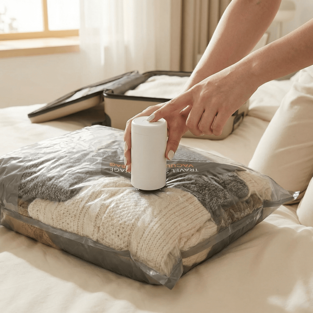 Packflat™ – Space Saving Vacuum Bags with Electric Pump