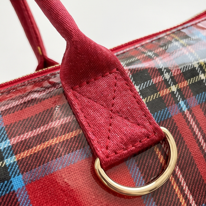 Carroway™ Glossy Checkered Tote Bag