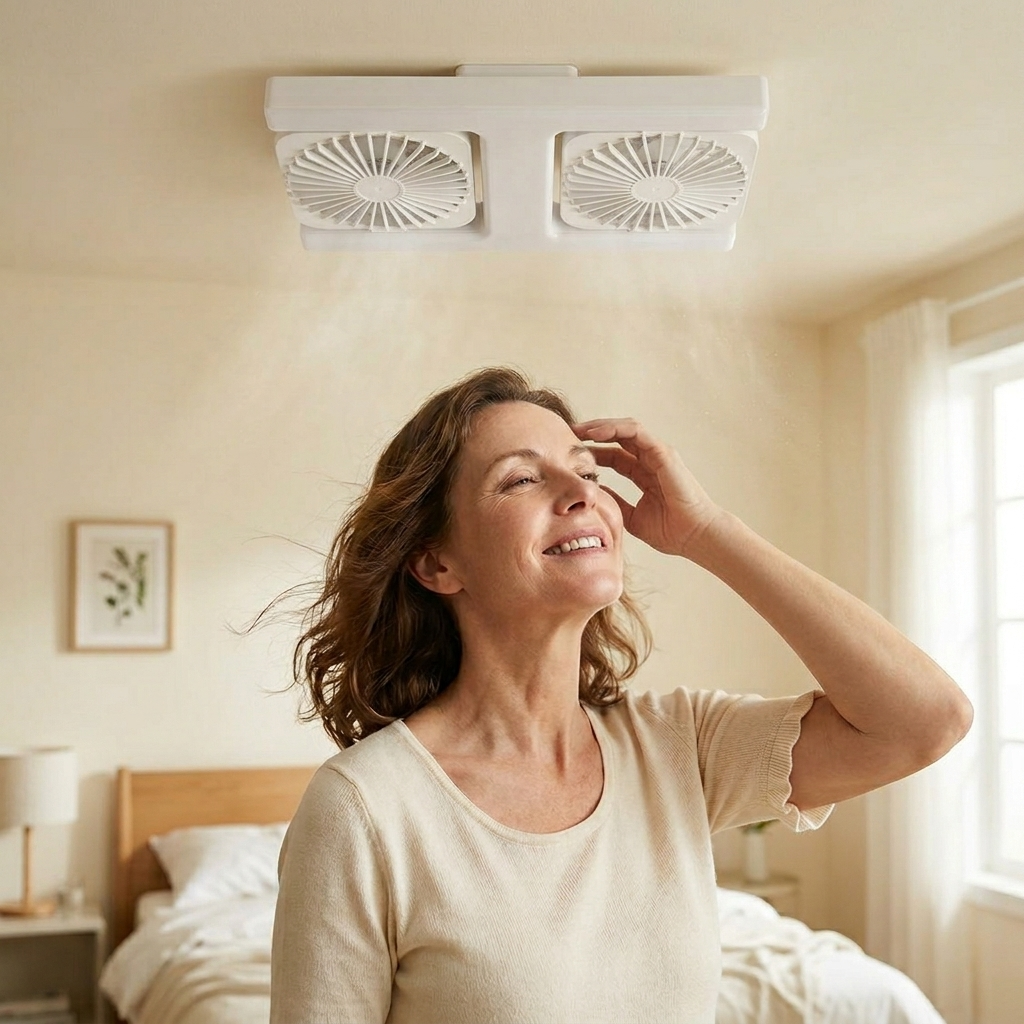 Breezo™ – Screw-In Ceiling Fan with LED Light