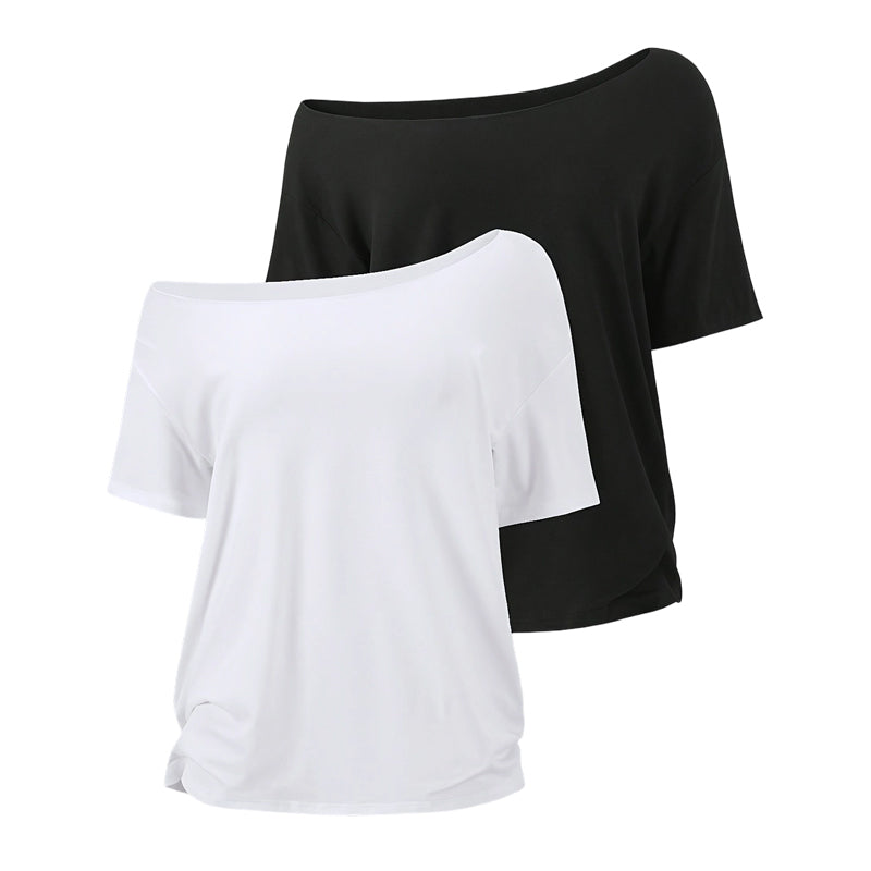 Elowen™ – Soft Cotton Off Shoulder Top Set