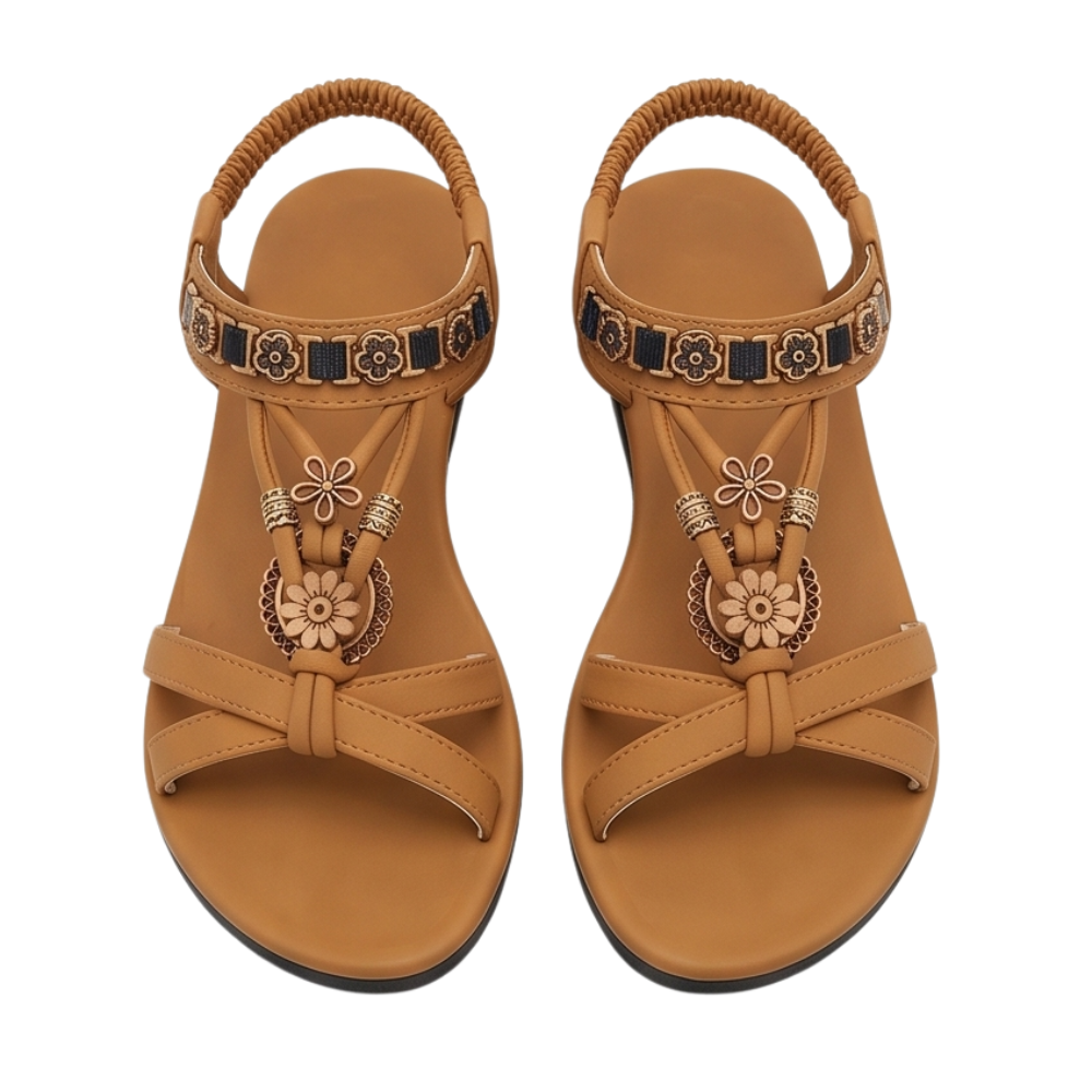 Marisol™ – Cushioned Boho Sandals for Summer