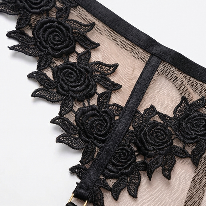 Florenza™ Floral Lace 3 Piece Lingerie Set