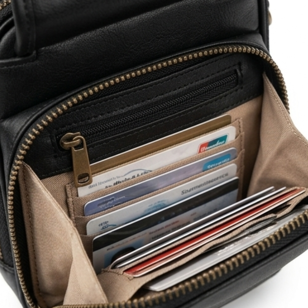 Carryn™ – Organized Crossbody Bag with Card Slots
