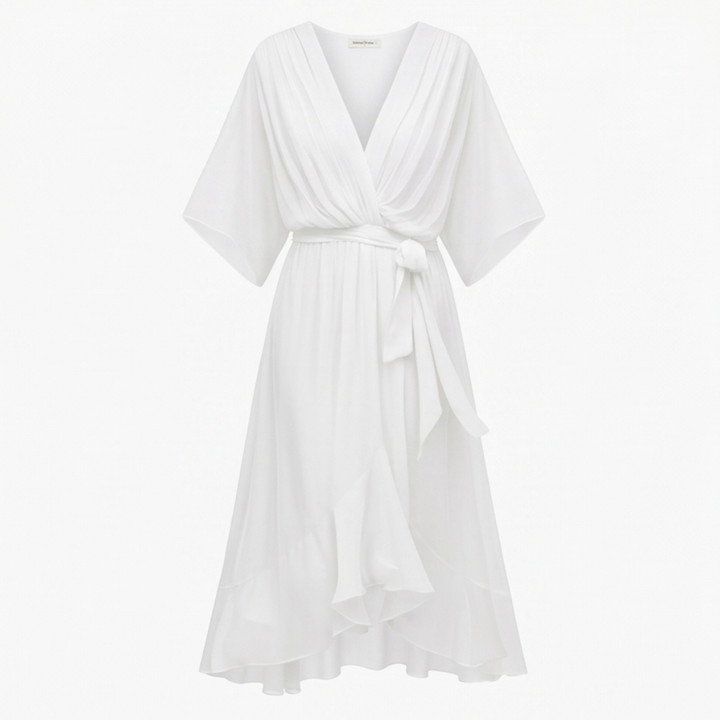 Mirabelle™ – Flowing V-Neck Midi Dress