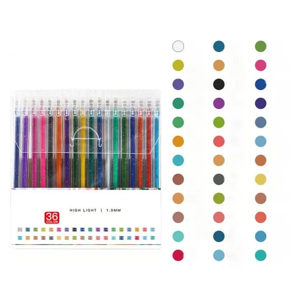 Glintara™ – Shimmering Glitter Gel Pen Set