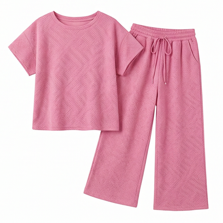 Lunavia™ – Textured Knit 2-Piece Lounge Set for Real Curves