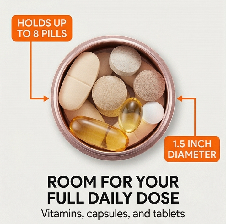 Pillvault™ – Waterproof 7 Day Aluminum Pill Organizer