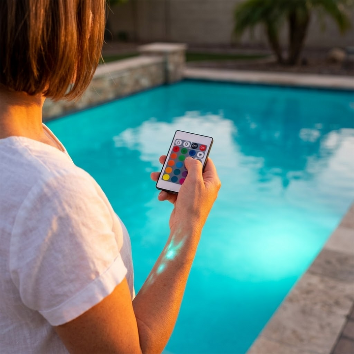 LumaGlow™ – Submersible Pool Light with Remote