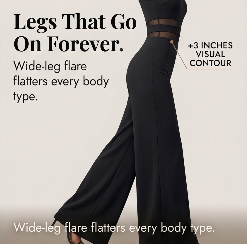 Veluna™ – One-Shoulder Mesh Waist Jumpsuit