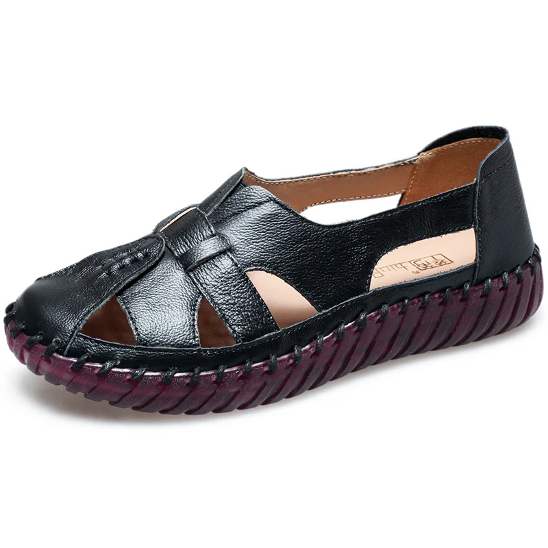 Solara™ – Hand Stitched Leather Comfort Sandals