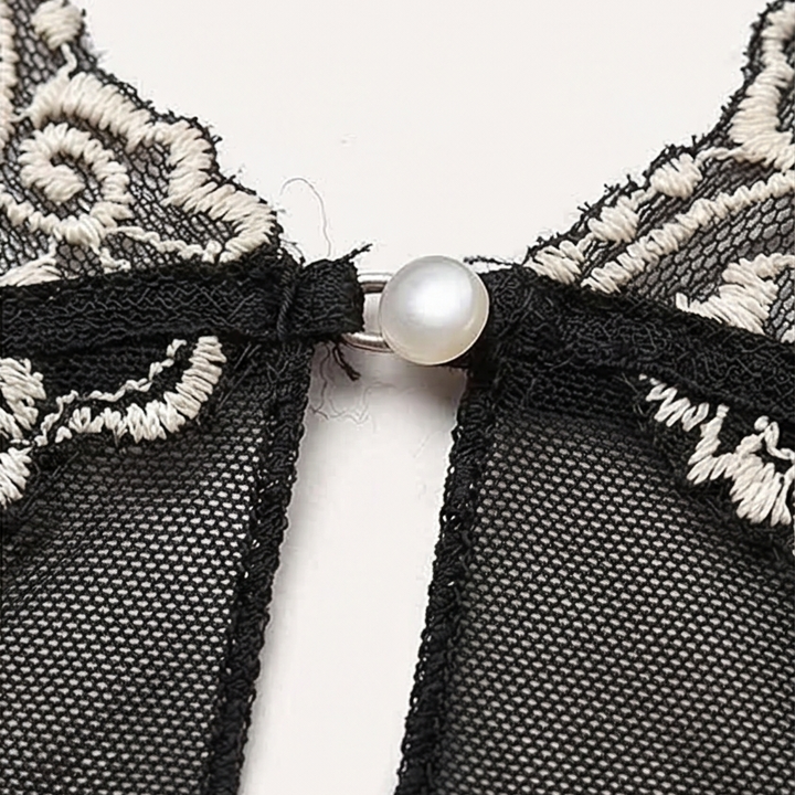 Velaire™ – Floral Lace Babydoll with Matching Thong
