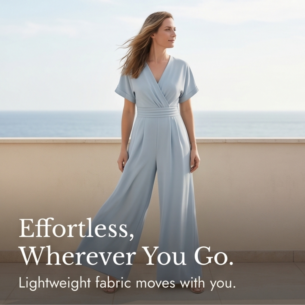 Olyara™ – Elegant Wrap Jumpsuit