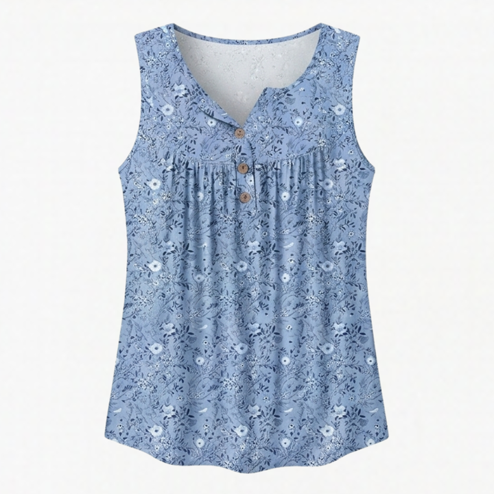 Florelle™ – Flowy Sleeveless Summer Top