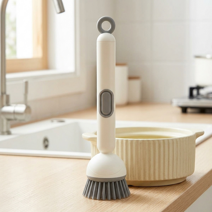 Sudspin™ – No Leak Dish Brush with Built In Soap Dispenser