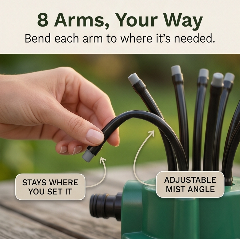 Aquava™ – 360° Multi Arm Garden Sprinkler