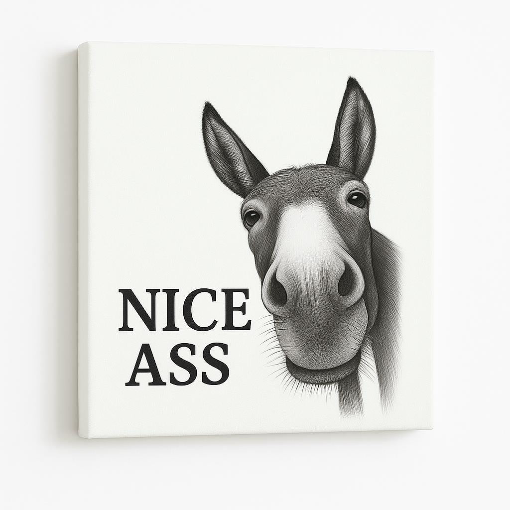Gigglery™ – Funny Donkey Bathroom Wall Art
