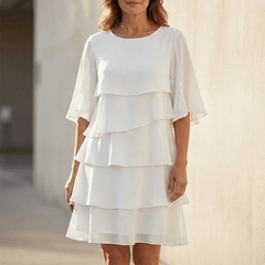Florelle™ Elegant Layered Ruffle Dress