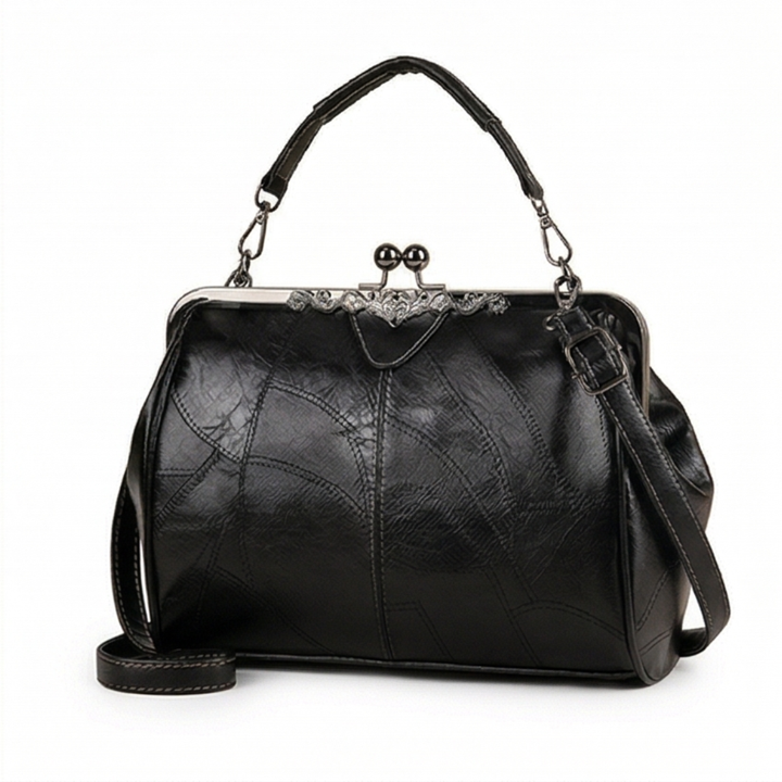 Bellora™ – Vintage Kiss Lock Handbag
