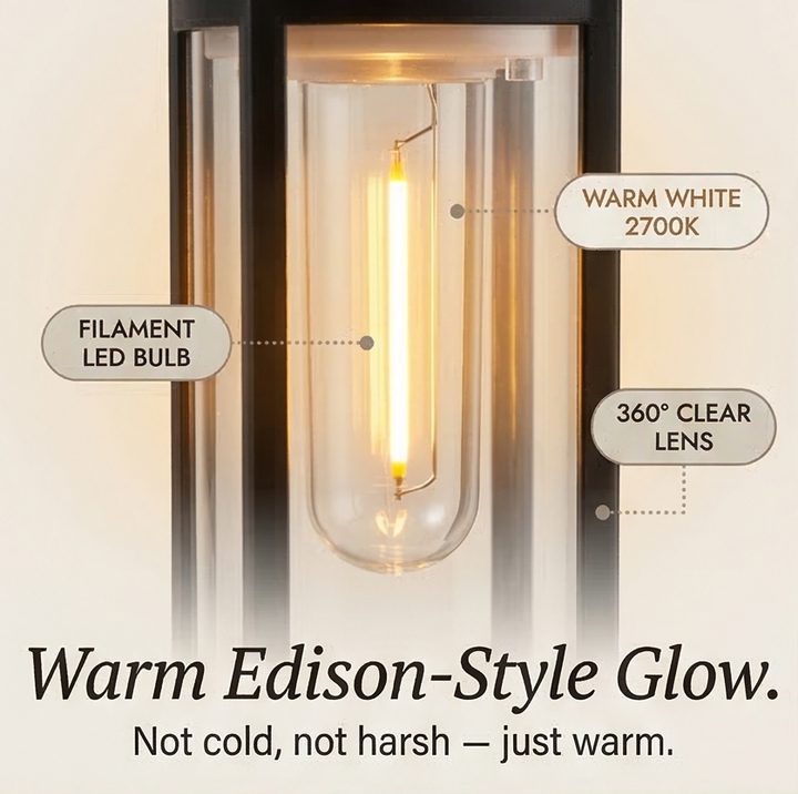 Lumiara™ – Vintage Glow Solar Walkway Light
