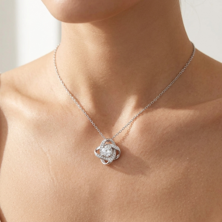 Adoria™ – "To My Daughter" Love Knot Necklace Gift Set