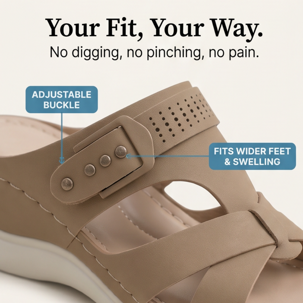 CloudLift™ – Orthopedic Wedge Sandals for All-Day Comfort