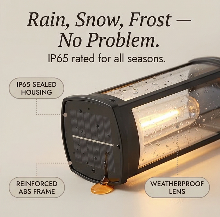 Lumiara™ – Vintage Glow Solar Walkway Light