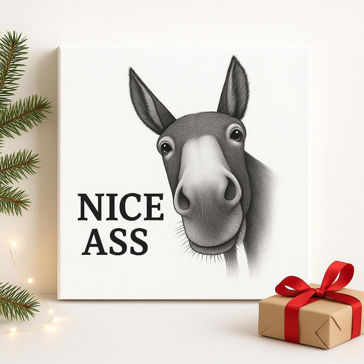 Gigglery™ – Funny Donkey Bathroom Wall Art
