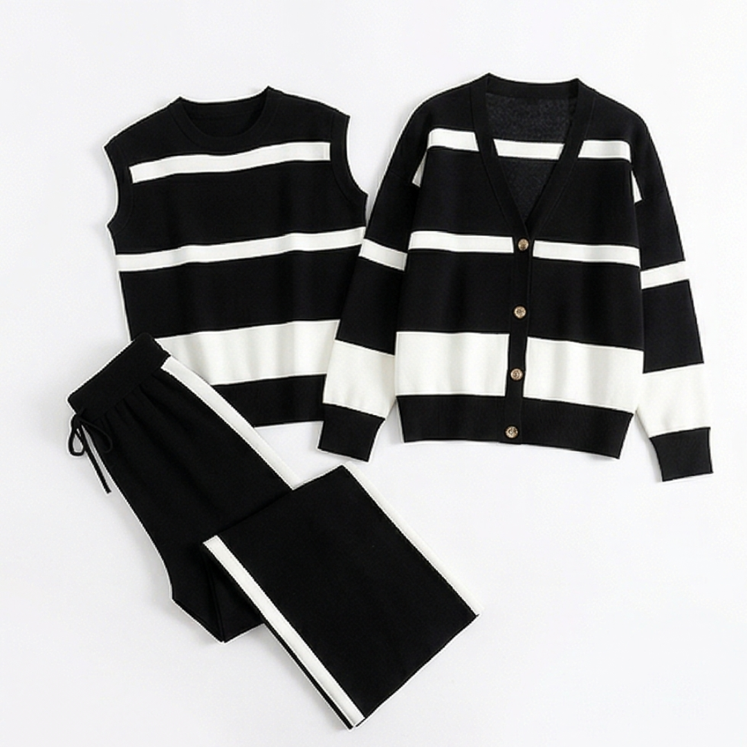 Lunaire™ – 3 Piece Coordinated Knit Lounge Set