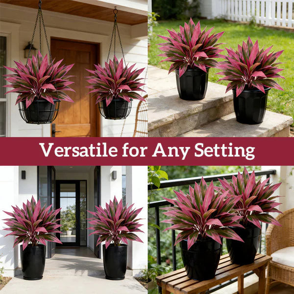 Verdara™ – Vibrant Faux Cordyline Plant Set