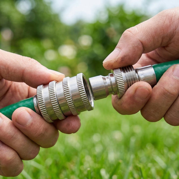 Flowsnap™ – Stainless Steel Garden Hose Quick Connect Set