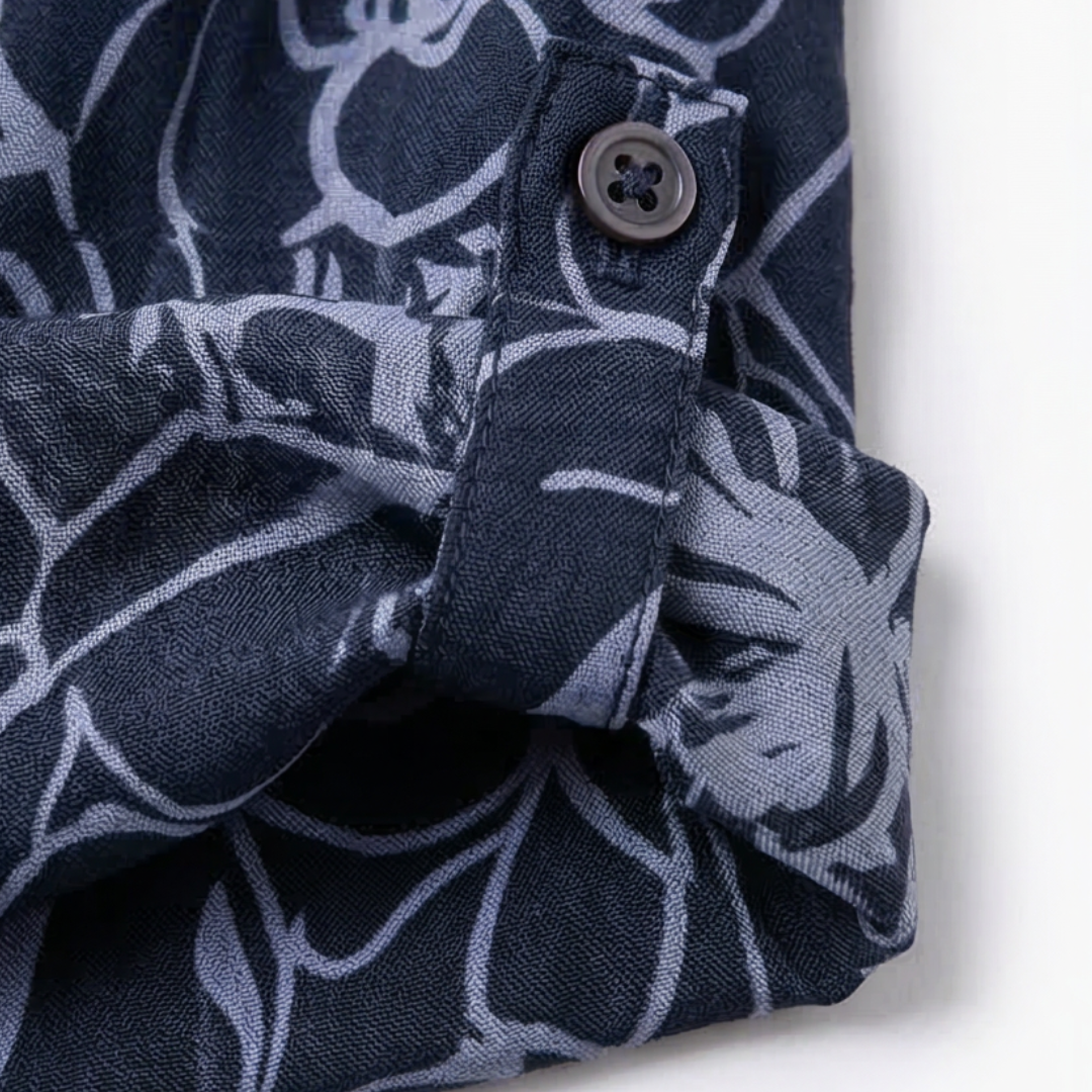 Florenne™ – Sequin Pocket Floral Blouse