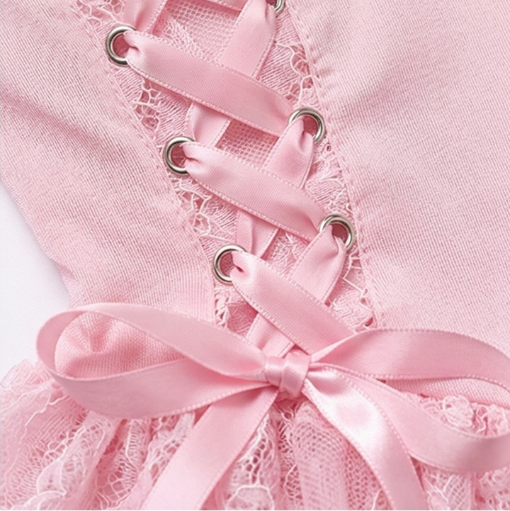 Rosalure™ – Floral Lace Babydoll Set with Garter Stockings