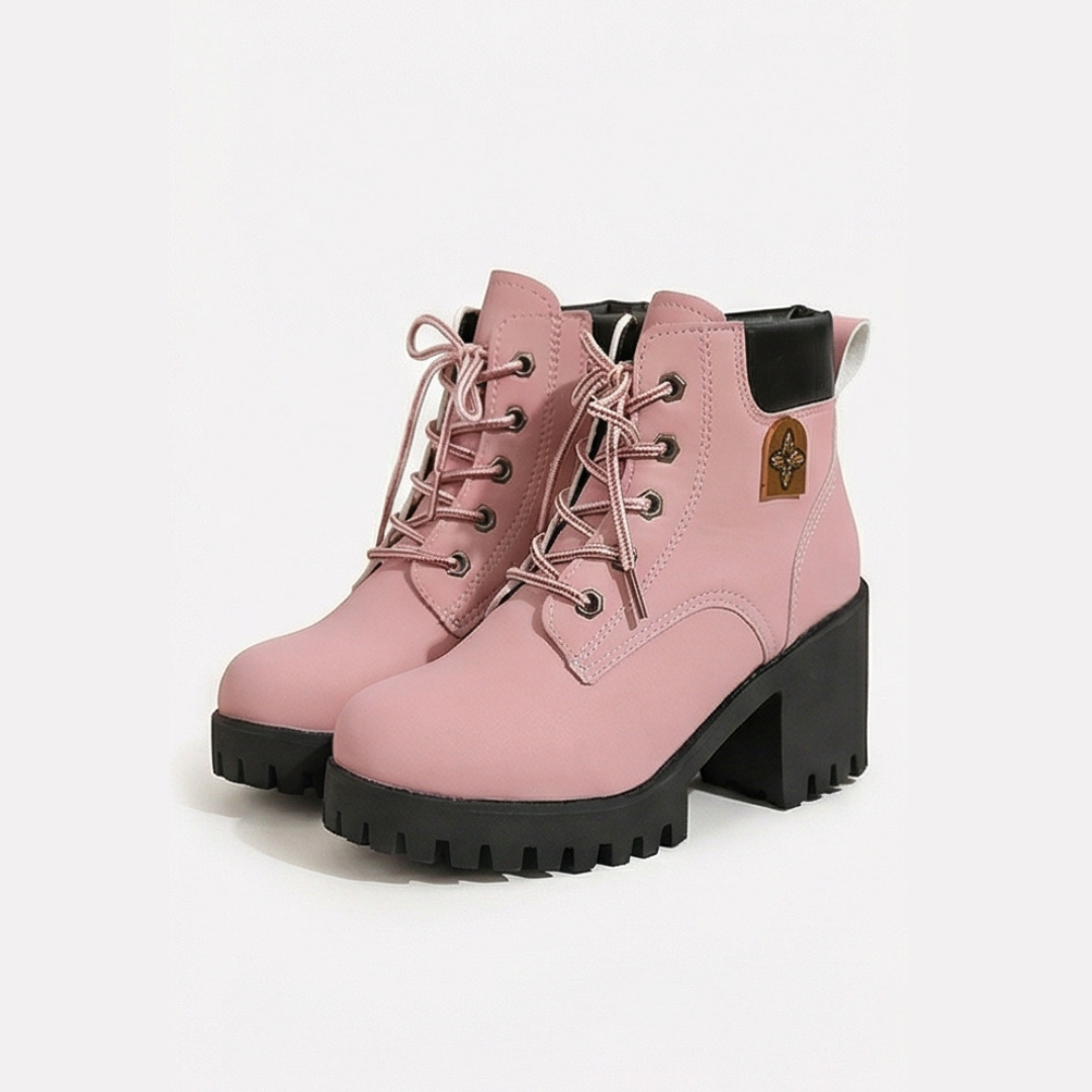 Stridara™ Lightweight Chunky Platform Combat Boot