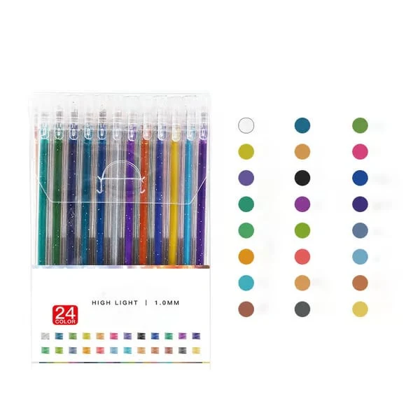 Glintara™ – Shimmering Glitter Gel Pen Set