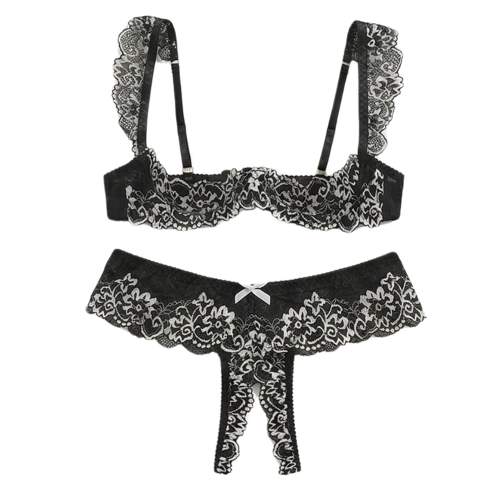 Lunaveil™ – Floral Lace Bra and Panty Set