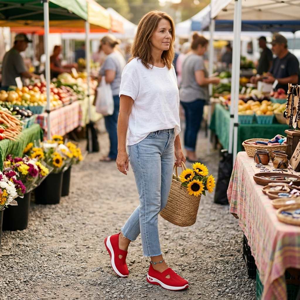 Striveknit™ – Breathable Slip-On Sneakers for All-Day Comfort