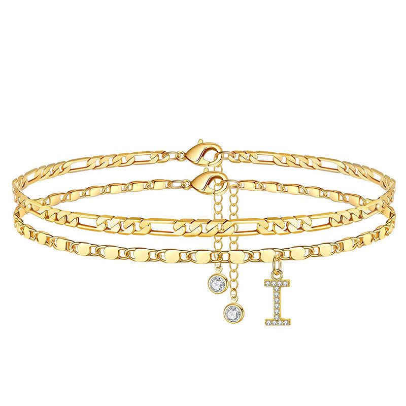 Letterly™ – Letter Layered Anklet