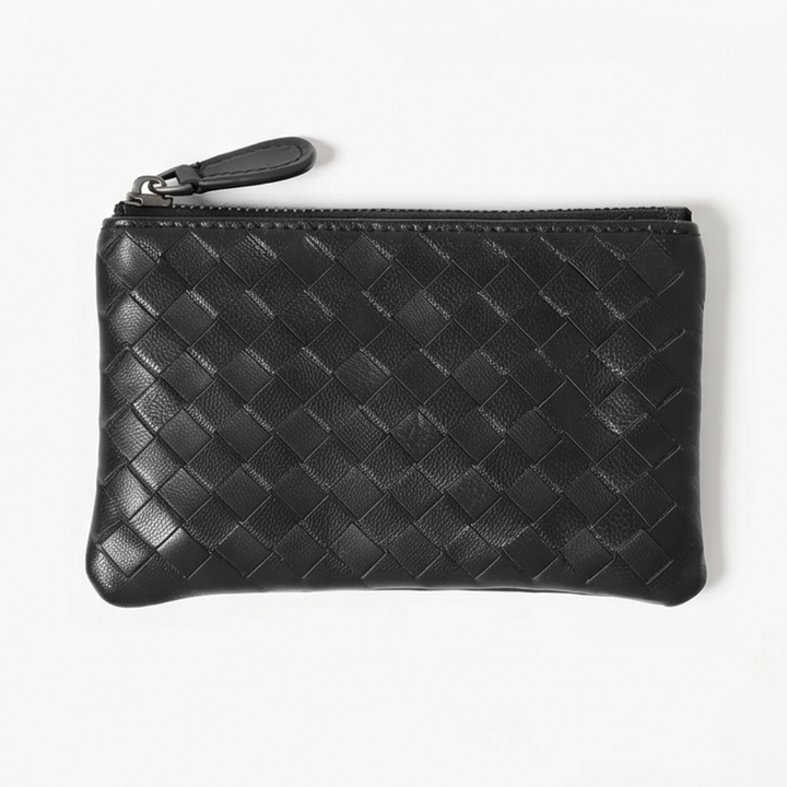 Veloura™ – Handwoven Lambskin Card Wallet