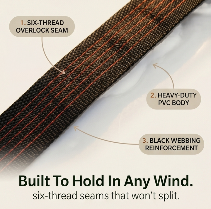 Clearvana™ – Clear Heavy-Duty Patio Tarp