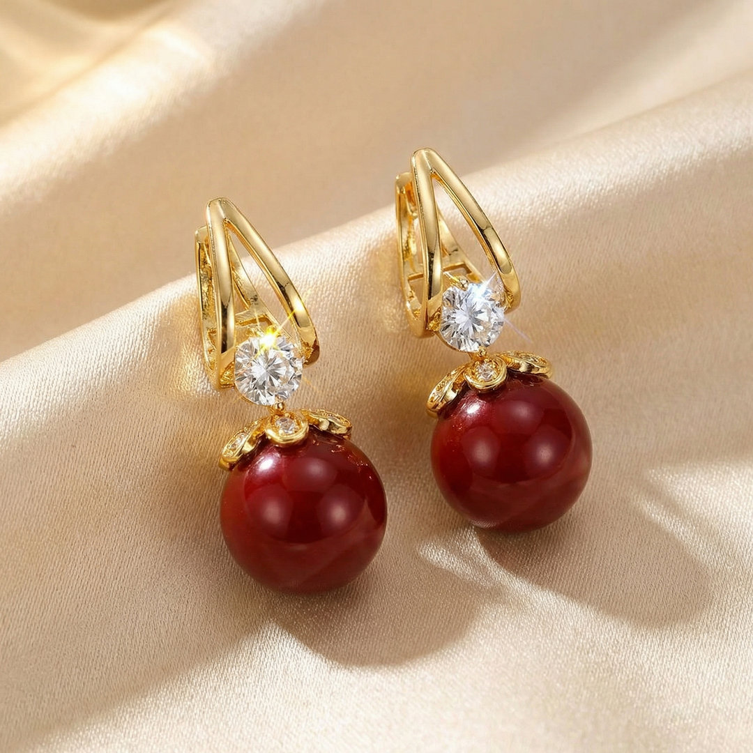 Florenza™ Sparkling Pearl Drop Earrings