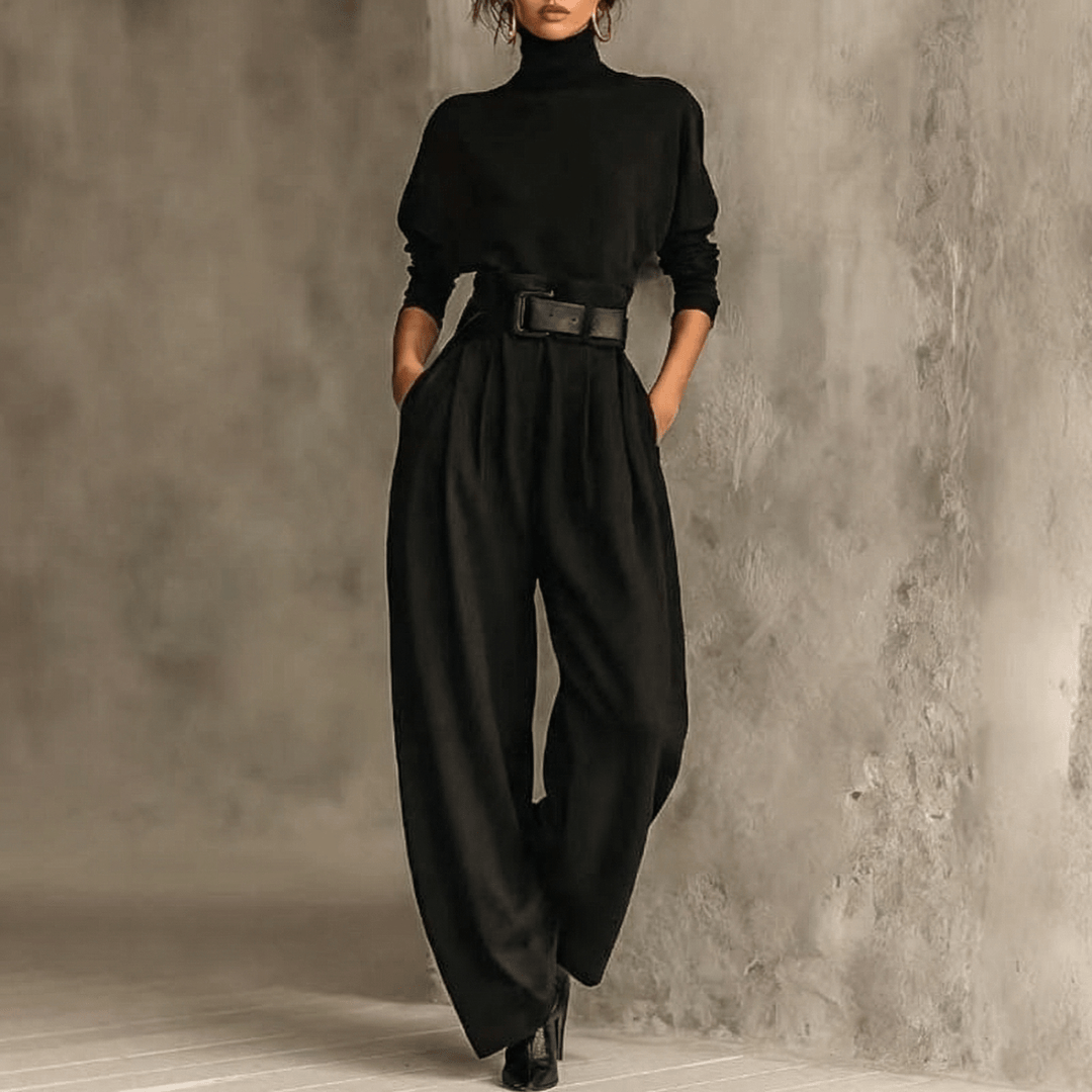 Vesaire™ – Belted Two Piece Matching Set