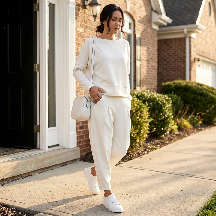 Lunaire™ Soft Cotton Two Piece Lounge Set