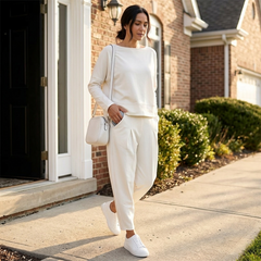 Lunaire™ Soft Cotton Two Piece Lounge Set