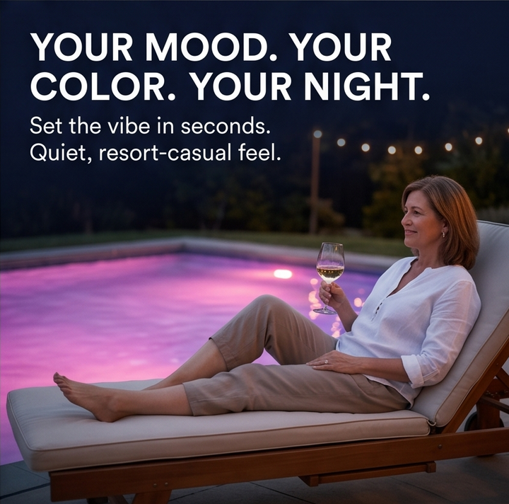 LumaGlow™ – Submersible Pool Light with Remote