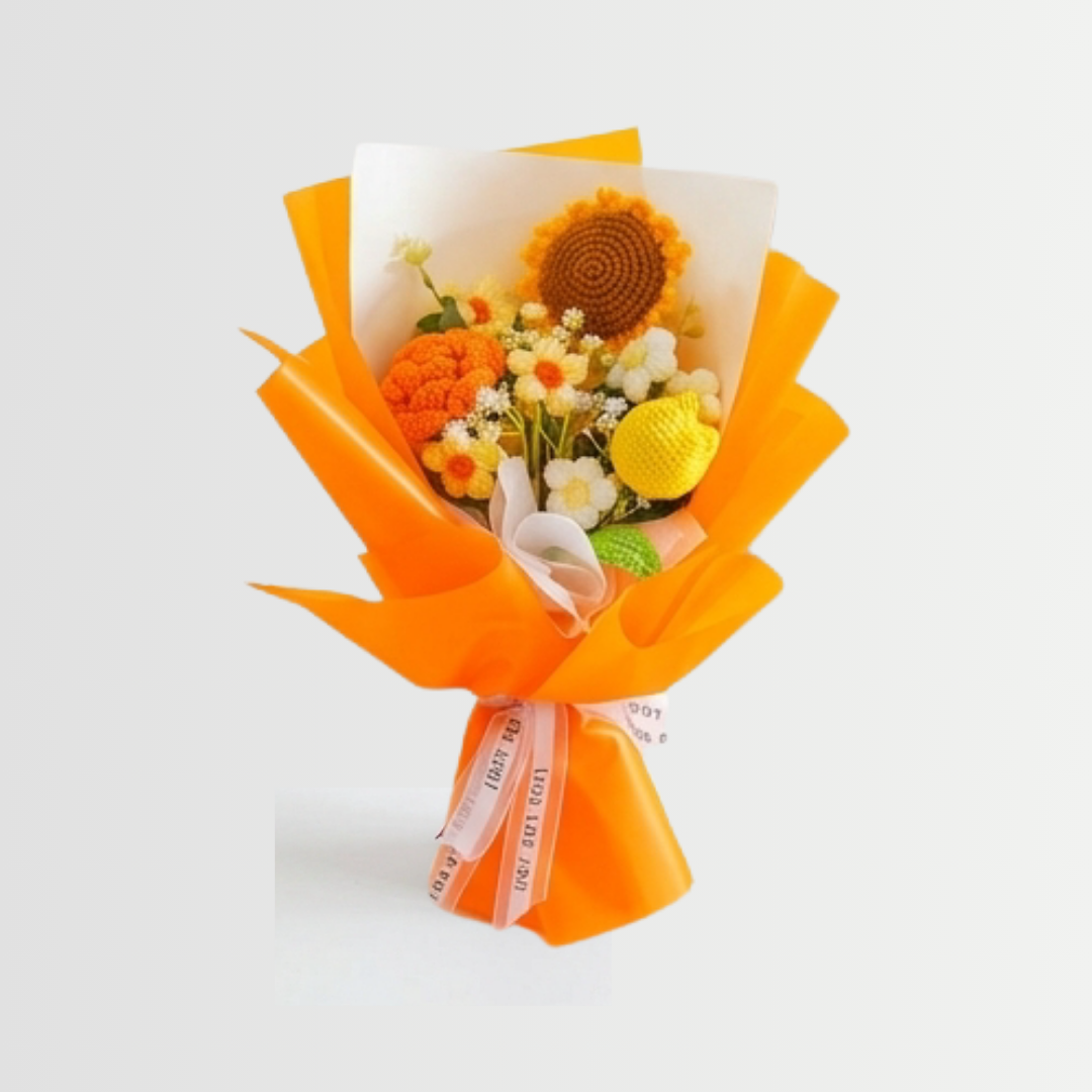 Bloomora™ – Handmade Crochet Flower Bouquet