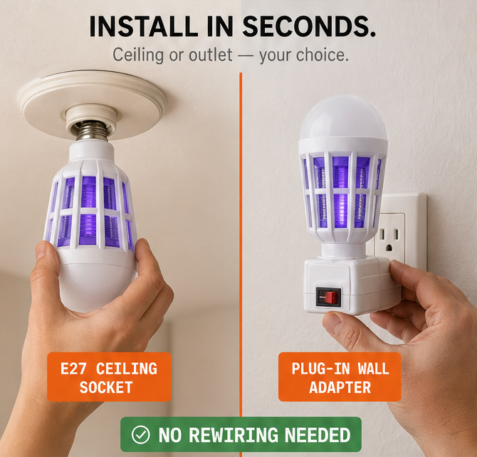 Lumora™ – UV Mosquito Killer Bulb (2 Pack)