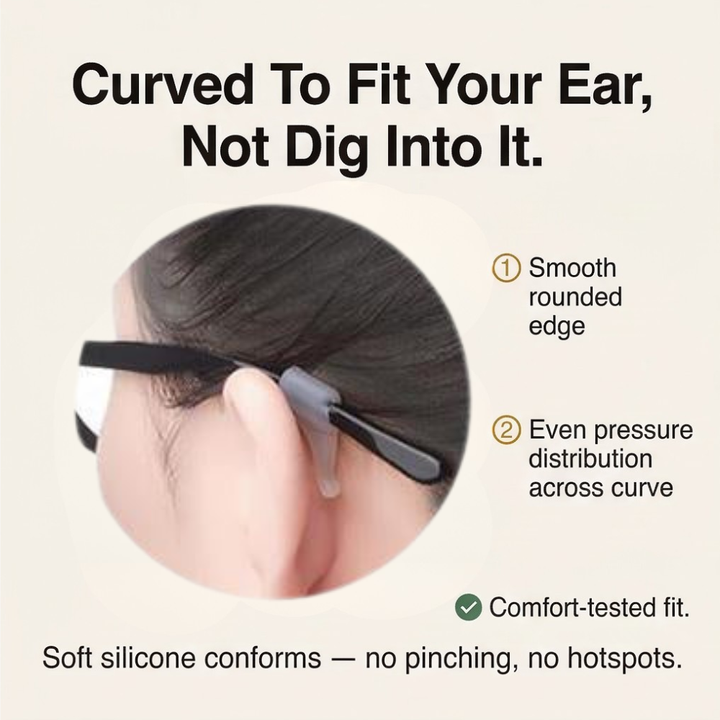 Gripwell™ – Non Slip Silicone Ear Hooks for Glasses